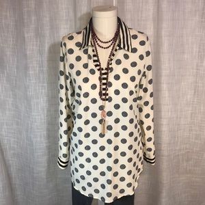 Mud Pie- Polka Dot Striped Tunic